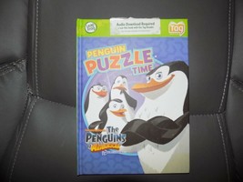 LEAP FROG TAG NICKELODEON PENGUINS OF MADAGASCAR PENGUIN PUZZLE TIME BOO... - $17.76