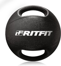 RitFit 16 Pound Weighted Medicine Ball with Handles Exercise Balance Tra... - $1,486.47 MXN