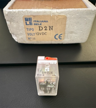 D2N 12VDC RELE ITALIANA Plug-in Power Relay 12VDC 2-Pole Changeover 10A ... - $12.00