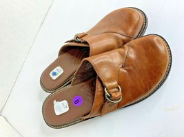 Michel M. Womens Sz 8 Mule Clog Shoes Brown 1.5 in heel - £13.23 GBP