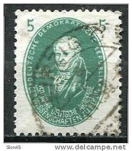 Germany 1950 Sc59 Mi 262 Used  Alexander von Humbold Cv 10 euro - £3.94 GBP