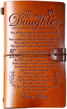 Daughter Gift from Mom, GIFTRRY to My Daughter Leather Journal, 140 Page... - $16.78