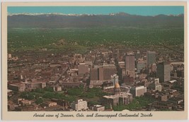 Aerial View of Denver Colorado Postcard City County Telephone Service Buildings - £4.89 GBP