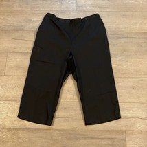 Alfred Dunner Pull On Capri Pants ~ Sz 18 ~ Black ~ High Rise ~ 20.5&quot; In... - $22.49