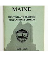 Maine 1995-96 Hunting &amp; Trapping Regulations Vintage 1st Printing Bookle... - $364.86 MXN
