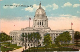 New State Capitol Building Madison Wisconsin Vintage Postcard (C3) - £5.13 GBP