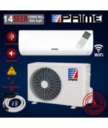 12000 BTU Ductless Mini Split AC Heat Pump WiFi 14 SEER 220V R-410, Kit ... - $554.75 CAD