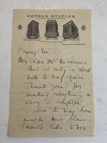 Primary image for Vintage Winifred Christie Signed Autograph Personal Letter British Pianist Piano