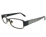 Nine West Eyeglasses Frames NW438 0003 Black Silver Gray Snake Skin 50-1... - £29.25 GBP