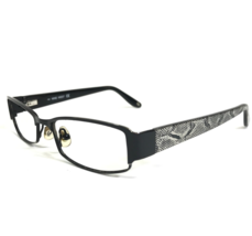 Nine West Eyeglasses Frames NW438 0003 Black Silver Gray Snake Skin 50-1... - $37.20