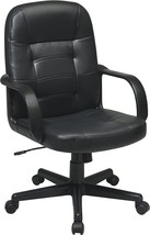 Managers Office Chair From Office Star With Mid-Back Padding And Eco Lea... - $166.97