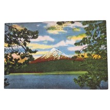 Postcard Lake Of The Woods Showing Mt Mcloughlin Near Klamath Falls Oregon Linen - £7.69 GBP