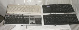 Lot of 4 Computer Keyboards Dell Compaq - £1.55 GBP