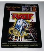 Ratt Decal Vintage 1984 Pacifica Mfg. Key Productions ROCK ON - £31.57 GBP