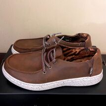 Skechers Bobs Skipper Brown Faux Leather Faux Fur Lined Loafers Womens 1... - $49.49
