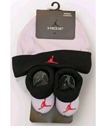 Nike Air Jordan Baby Socks And Cap Set Gray Black Red Newborn 0-6months NWT - €12,94 EUR