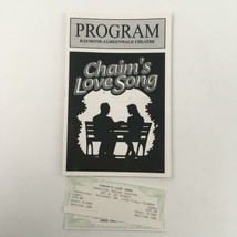 1998 Chaim&#39;s Love Song by Marvin Chernoff at The American Renegade Theatre - £11.90 GBP