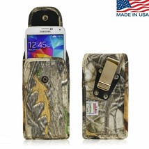 Samsung Galaxy S5 Vertical Camouflage Holster Phone Pouch Case Metal Belt Clip - $25.99