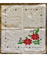 Handmade Tablecloth Embroidered - Servilleta Bordada a Mano Artesana Flo... - €13,53 EUR