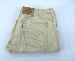 Levis Jeans Mens 36x32 550 Vintage USA 1996 Beige 40550-4123 Orange Tab Cotton - £21.47 GBP