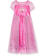 Disney Princess Sleeping Beauty Aurora Girl&#39;s Fancy Pink Tulle Nightgown... - $644.35 MXN