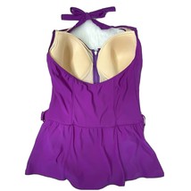 Shape FX Swim Plus Women&#39;s size 18W One Piece Bathing Swim Suit Purple NWOT - £31.99 GBP