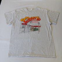 Gildan Heavy Cotton CHEERS BOSTON Youth Gray Cotton Graphic T-Shirt Size Large image 13