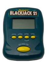 Vintage 1997 Radica Pocket Blackjack 21 Hand Held Electronic Game Teal - £10.11 GBP