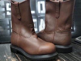Red Wing Shoes USA 8241 Safety Toe Pull-On Brown LE Tall Work Boots Men ... - $176.72