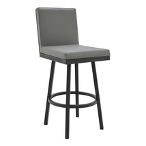 Modern Black Metal &amp; Gray Bar Stool - €159,96 EUR