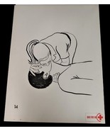 Vtg American National Red Cross Basic First Aid Drawing 2 Side Ephemera ... - $29.99