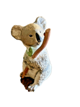 Figurine Koala Bear Eva Dalberg Franklin Mint Lady Bug on a Twig 1983 Ceramic - $18.55