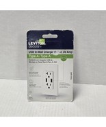 LEVITON T5632-BW 3.6A USB Type-A In Wall Charger 15A Tamper Resistant Ou... - $295.73 MXN