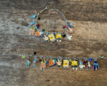  Set of 2 SpongeBob Charm Bracelets, Cartoon Enamel Jewelry Patrick Gary - $14.80