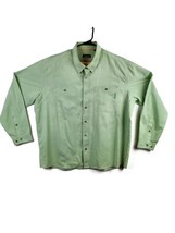 Orvis Shirt Adult 2XL XXL Green Vented Fishing Short Sleeve Pockets Outdoor Mens - £31.69 GBP