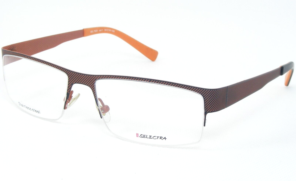 SELECTRA SEL7525 1 ORANGE SPICY HUE /GRAPHITE EYEGLASSES GLASSES FRAME 5... - $81.43 SELECTRA SEL7525 1 ORANGE SPICY HUE /GRAPHITE EYEGLASSES GLASSES FRAME 5... - $81.43