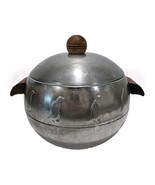 Vintage 1950s WEST BEND PENGUIN Hot Cold Ice Bucket Server Chrome Wood H... - €17,28 EUR