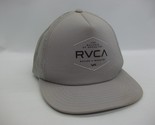 RVCA Hat Damaged Gray Snapback Trucker Cap Rips in Mesh - £15.72 GBP