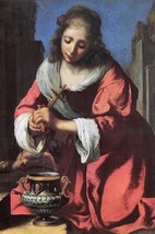 Saint Praxedis by Johannes Vermeer - Art Print - £17.37 GBP+
