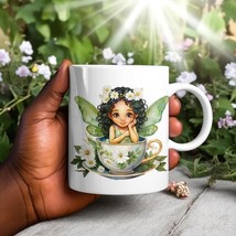 Green Fairy Teacup Mug – 11oz/15oz Microwave &amp; Dishwasher Safe – Gift Mug - $15.83+
