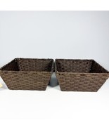 Harvest Home Collections Brown Baskets 10” By 10” NEW w/Tags - £11.67 GBP