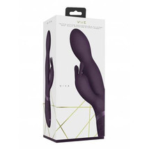 VIVE NIVA Rechargeable 360° Rotating Silicone Rabbit Vibrator Purple - £100.68 GBP