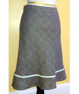 GAP Mint Green/Gray/Beige Tweed Lined Wool Blend Trumpet Skirt (10) NEW - £11.54 GBP