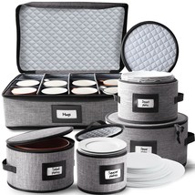Fine China Storage Containers Hard Shell  5 Piece Dish Storage Container... - £60.89 GBP
