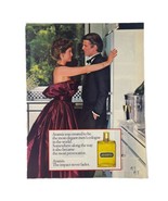 Aramis Mens Cologne Vintage 1983 80s Print Ad Evening Couple Kitchen Fra... - $12.17