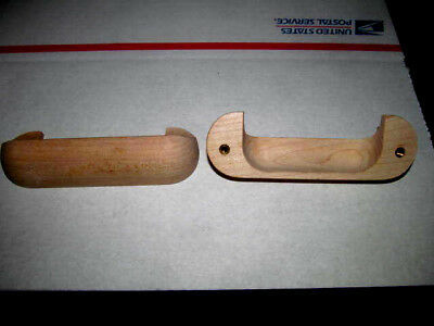 TEN BRAND NEW UNFINISHED MAPLE WOOD CABINET KNOBS / PULLS KC - $39.55