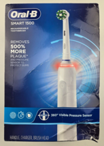 Oral-B Smart 1500 Electric Power Rechargeable Battery Toothbrush, White, - £59.49 GBP