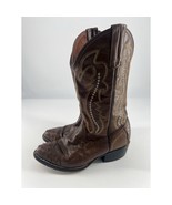 Vintage Cowboy Boots Mens Size 10 Brown Leather Western Rodeo Boho  - $133.87 CAD