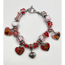 Willabee &amp; Ward Yorkie Dog Lover Charm Bracelet February Base Metal Vale... - £18.78 GBP