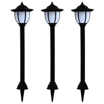  Solar Lamp Set of 3 Black Polypropylene Standard Solar - €107,46 EUR